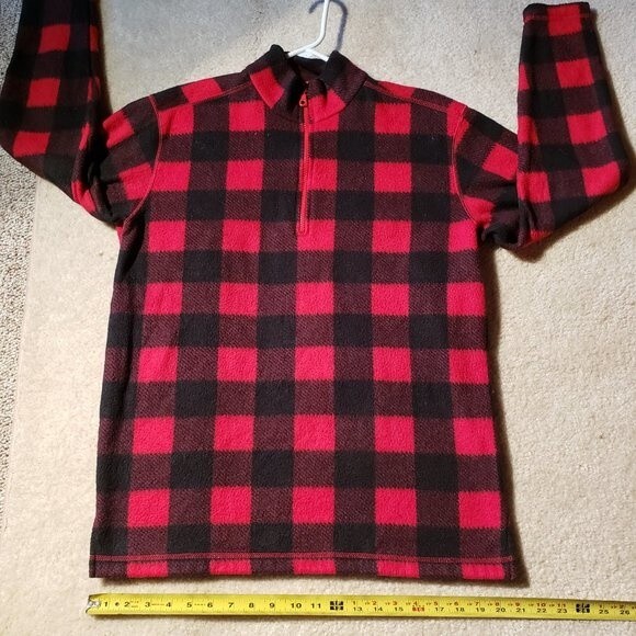 Vintage 90s Alpine Ridge Lumberjack Buffalo Plaid Pullover - Half Zip - Picture 10 of 10